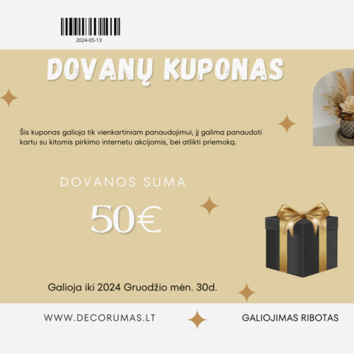 dovanu kuponas